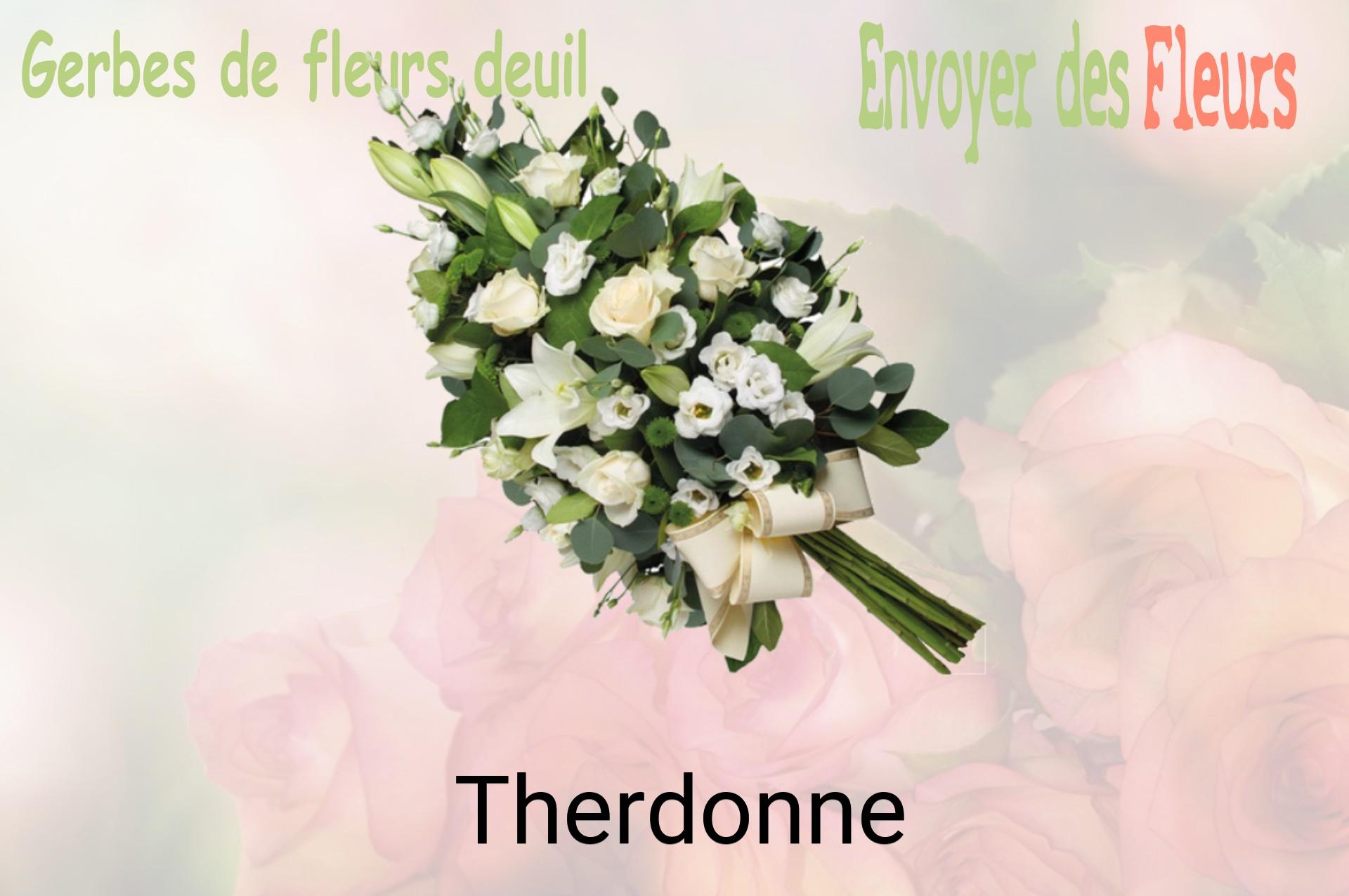 Gerbe de fleurs de deuil livrée à Therdonne